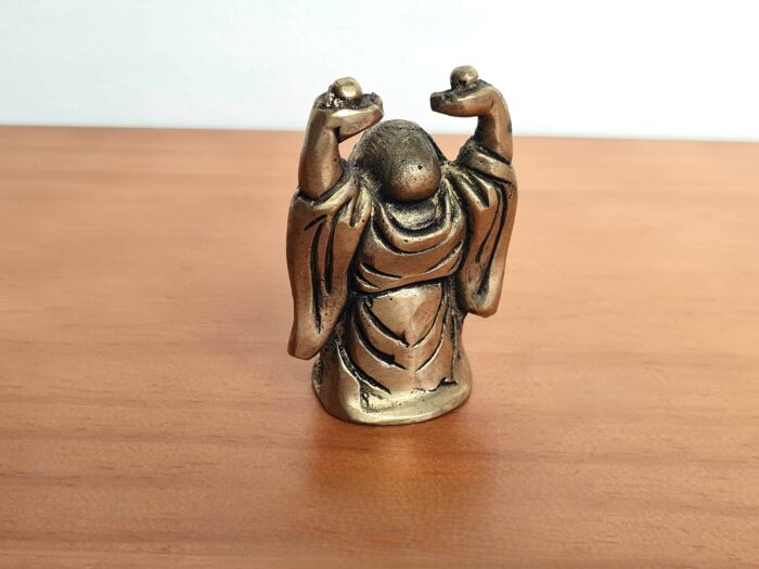 Estátua de Buda Chinês de metal brass 7cm