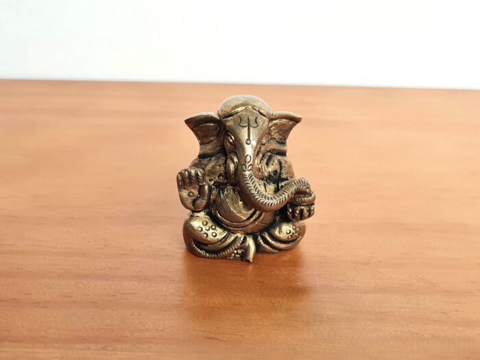 Estátua de Lord Ganesha em metal brass com 5cm
