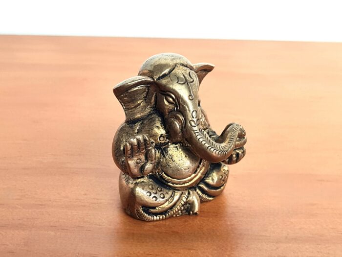 Estátua de Lord Ganesha em metal brass com 5cm