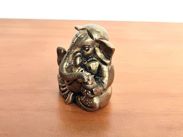 Estátua de Lord Ganesha em metal brass com 5cm