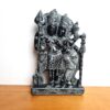Estátua do Deus Krishna com Radharani em pedra granito esculpida