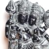 Estátua do Deus Krishna com Radharani em pedra granito esculpida