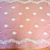Dupatta rosa antigo com bordados florais