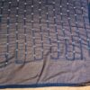 Dupatta azul marinho com fios bordados de lantejoulas
