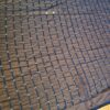 Dupatta azul marinho com fios bordados de lantejoulas
