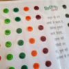 Bindi indiano super cartela color com adesivos para colar entre as sombrancelhas