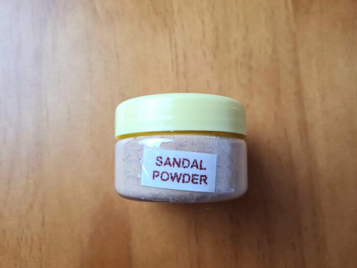 Pó de sândalo para fazer "Tilaka" na testa 20g