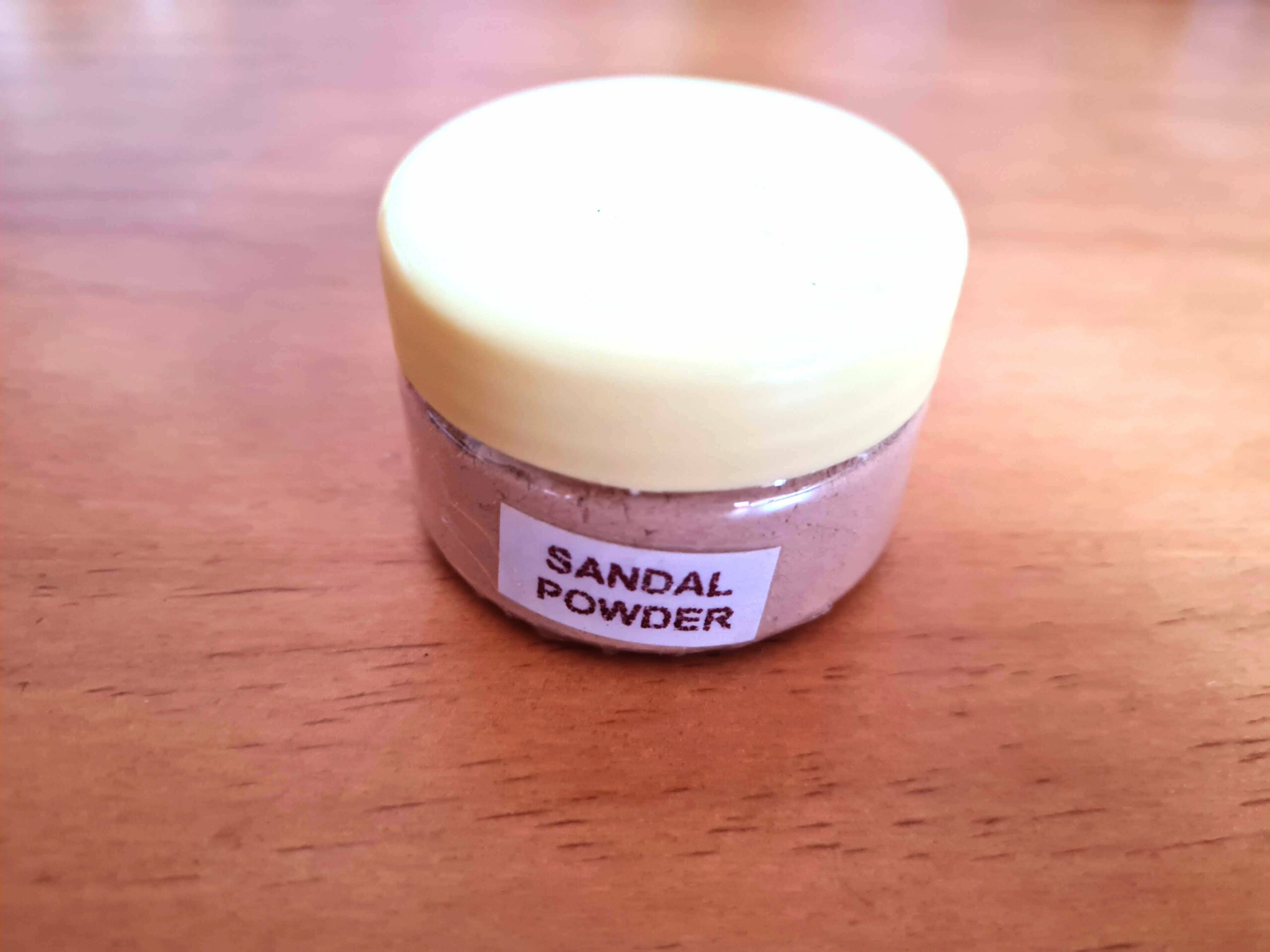 Pó de sândalo para fazer "Tilaka" na testa 20g