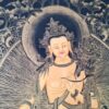 Thangka pintura tradicional tibetana que representa o Buda Maitreya
