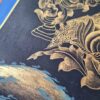 Thangka pintura tradicional tibetana que representa o Buda Maitreya