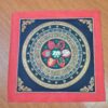 arte em mandala pintado a mão, obra budista, para meditação