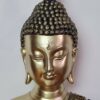 Estátua de Buda tailandês pintura especial e vestuário de tecido real 34cm
