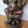 Estátua de Deus Ganesha em trono Surya Sun 26cm by Veronese Design