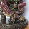 Estátua de Deus Ganesha em trono Surya Sun 26cm by Veronese Design