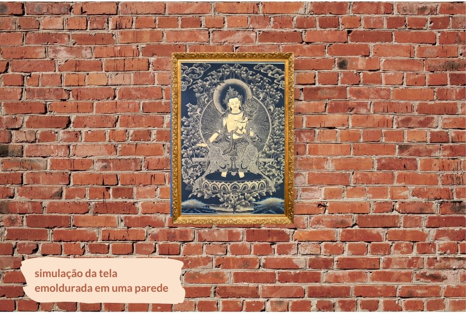 Tara Thangka pintura tradicional tibetana que representa o Buda Maitreya