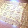 Chadar indiano (manto de oração) de Shiva Nataraja amarelo