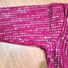 Choli para usar com Saree vermelho com lantejoulas douradas