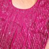 Choli para usar com Saree vermelho com lantejoulas douradas