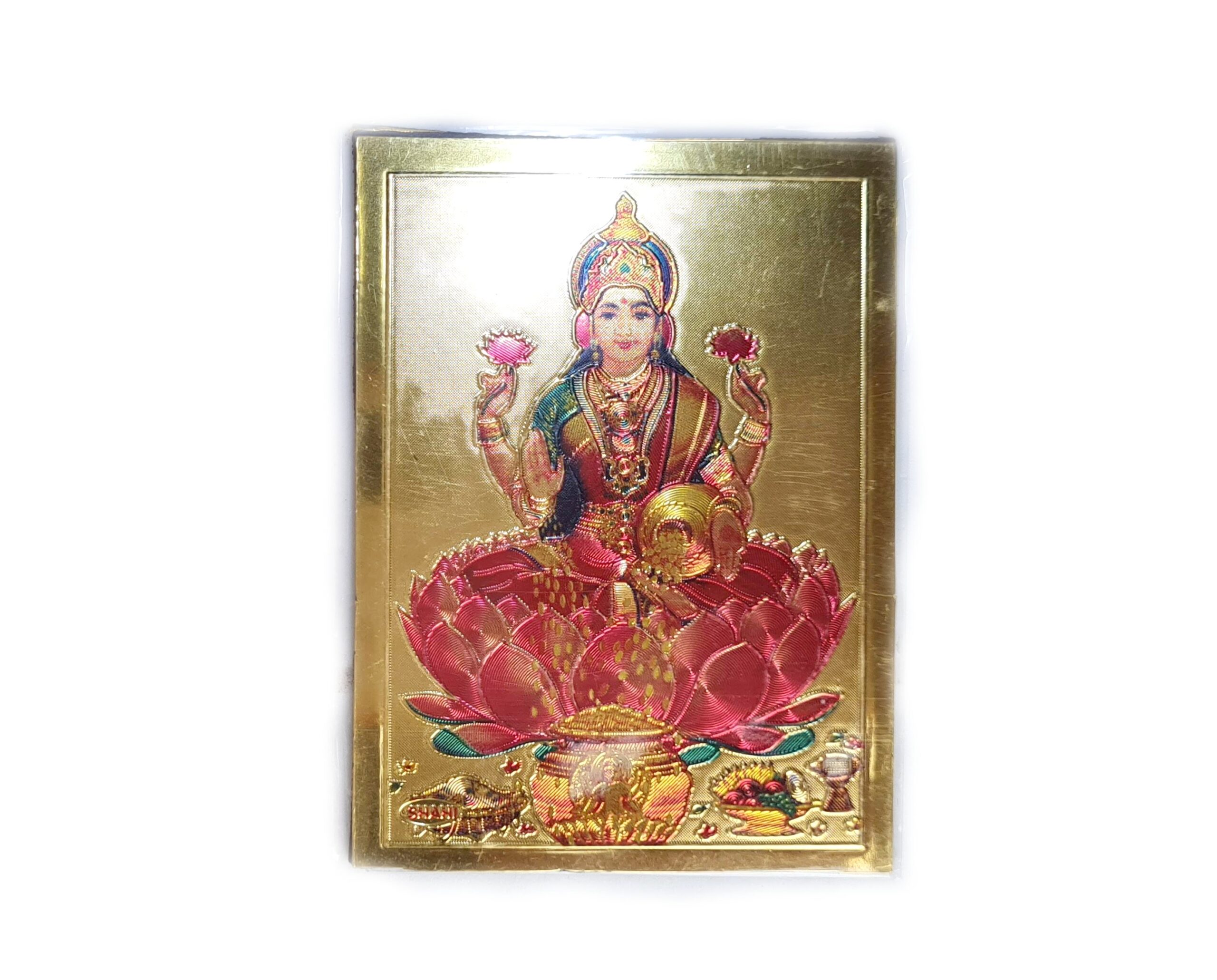 Ímã de geladeira dourado da Deusa Lakshmi