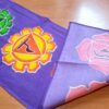 Panô dos 7 chakras especial para parede roxo e color 1,80m