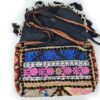 Bolsa indiana Banjara 100% bordada a mão preto e coloridos II