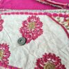 Bolsa indiana Banjara 100% bordada a mão rosa e coloridos II