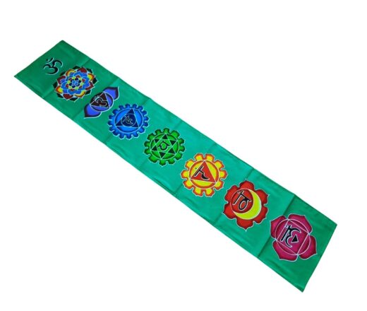 fotos site - base Panô dos 7 chakras especial para parede verde e color 1,80m