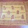 Chadar indiano (manto de oração) de Ganesha e mantras amarelo (outlet)