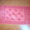 Chadar indiano (manto de oração) de OM (aum) rosa coral