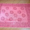 Chadar indiano (manto de oração) de OM (aum) rosa coral