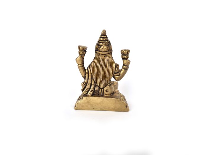 Estátua do Deusa Lakhsmi na Flor de Lótus em brass 8m