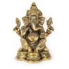 Ganesha Deus hindu, estátua de latão maciço acabamento impecável com 13cm de altura e 780g de peso, para decorar, ou uso devocional