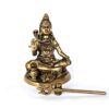Estátua do Deus Shiva em lótus com tridente removível em brass 15m