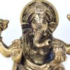 Estátua de Ganesha em Brass com Quatro braços 20cm