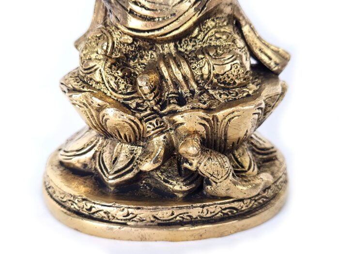 Estátua de Ganesha em Brass com Quatro braços 20cm