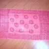 Chadar indiano (manto de oração) de OM (aum) rosa médio