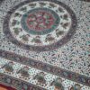 Panô indiano de algodão estampa de mandala bordô e color 2,40m