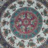 Panô indiano de algodão estampa de mandala bordô e color 2,40m