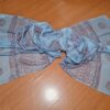 Chadar indiano (manto de oração) de Ganesha e mantras azul claro