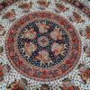 Panô indiano de algodão estampa de mandala marrom e laranja 2,40m