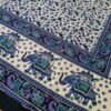 Panô indiano de algodão estampa de mandala azul e lilás 2,40m
