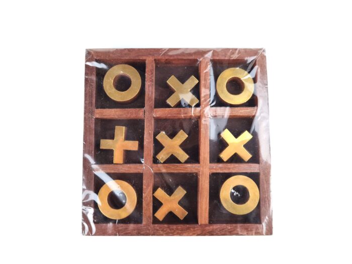 jogo da velha (tic-tac-toe) artesanal da Índia,