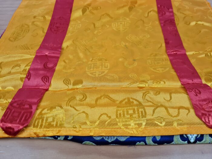 Painel de obra de arte Thangka da Kalachakra Mandala (Roda do Tempo)