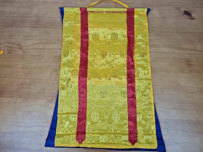 Painel de obra de arte Thangka da Mandala Sagrada com triângulo central