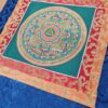 Painel de obra de arte Thangka da Mandala Sagrada com triângulo central