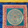 Painel de obra de arte Thangka da Mandala Sagrada com triângulo central
