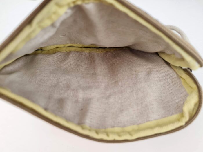 Bolsinha indiana 100% Hemp fibra natural com zíper