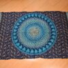 Canga indiana de viscose estampa de mandala marinho e azul