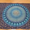 Canga indiana de viscose estampa de mandala marinho e azul
