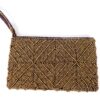 Bolsinha indiana clutch toda bordada em dourado
